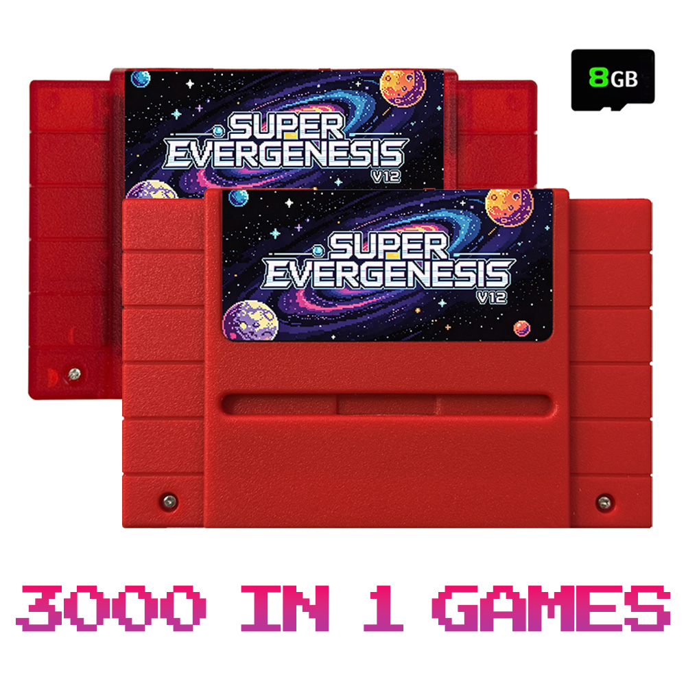 Gaming Console Nintendo - Karta z grami Super EVERGENESIS 3000
