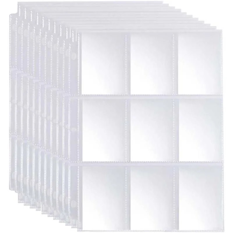 Gaming Card Holder - 50 sztuk 9 kieszonkowych etui na