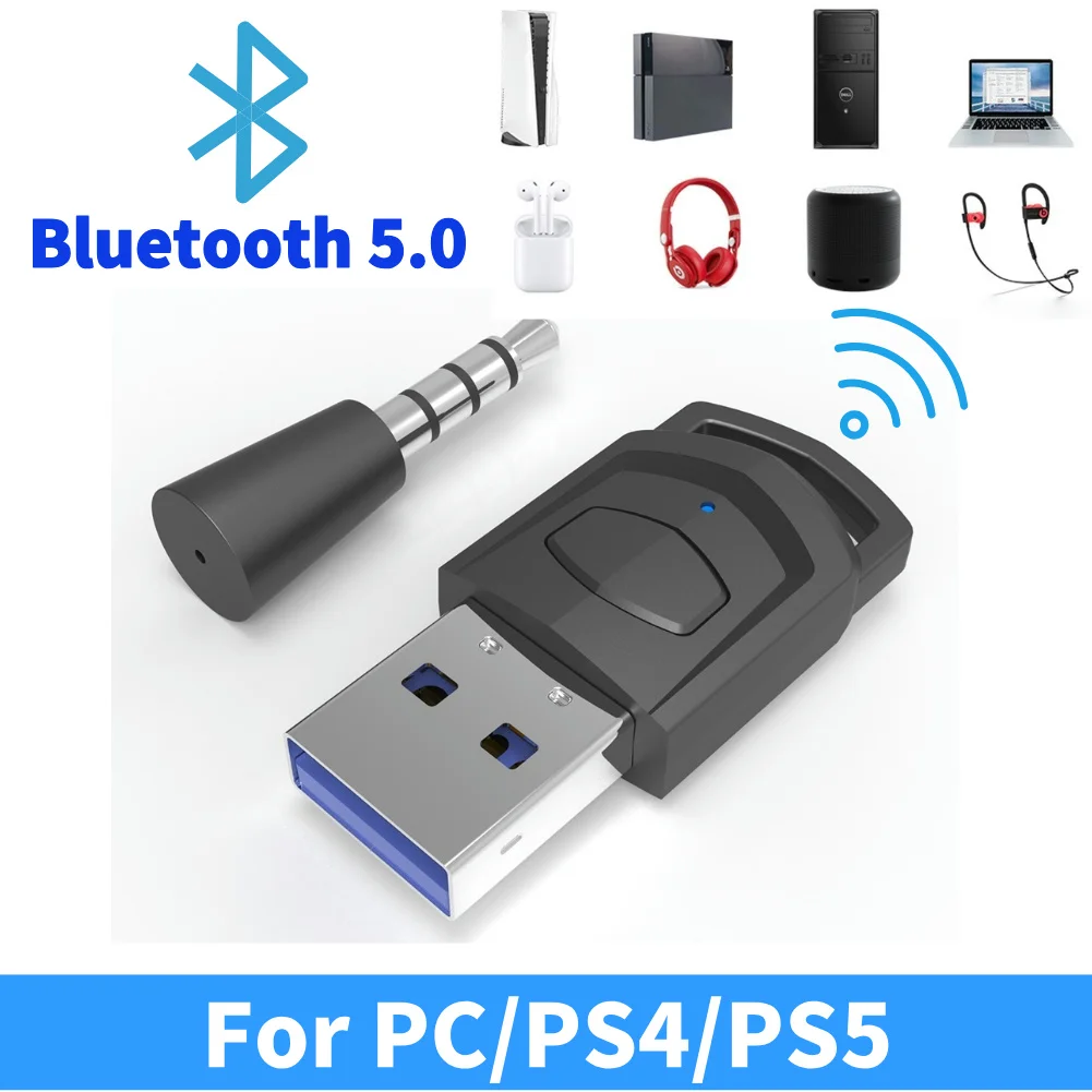 Gaming Console Headset - Adapter słuchawkowy bezprzewodowy do konsoli PS5