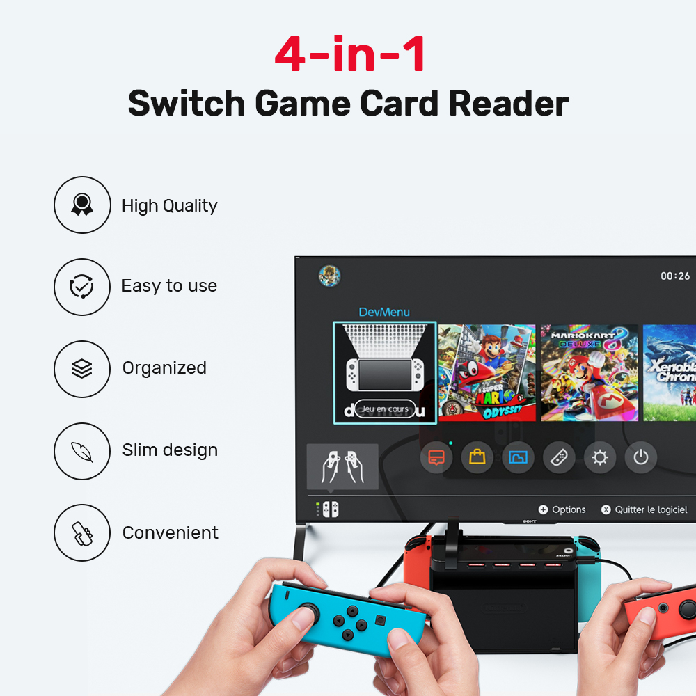 Gaming Card Holder - Przenośny czytnik kart gier G1002D do