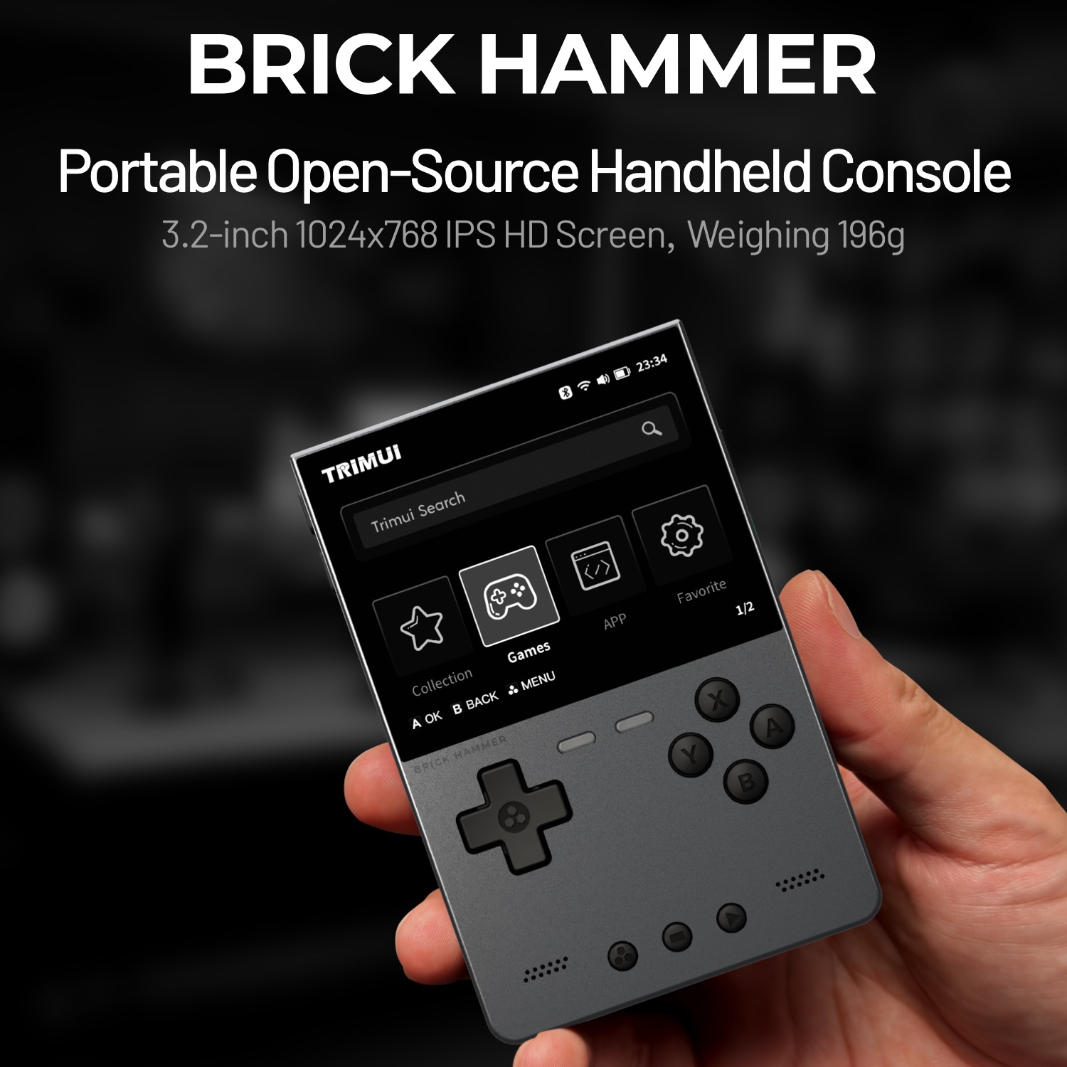 Gaming Console Phone - TRIMUI BRICK HAMMER Retro Konsola Przenośna