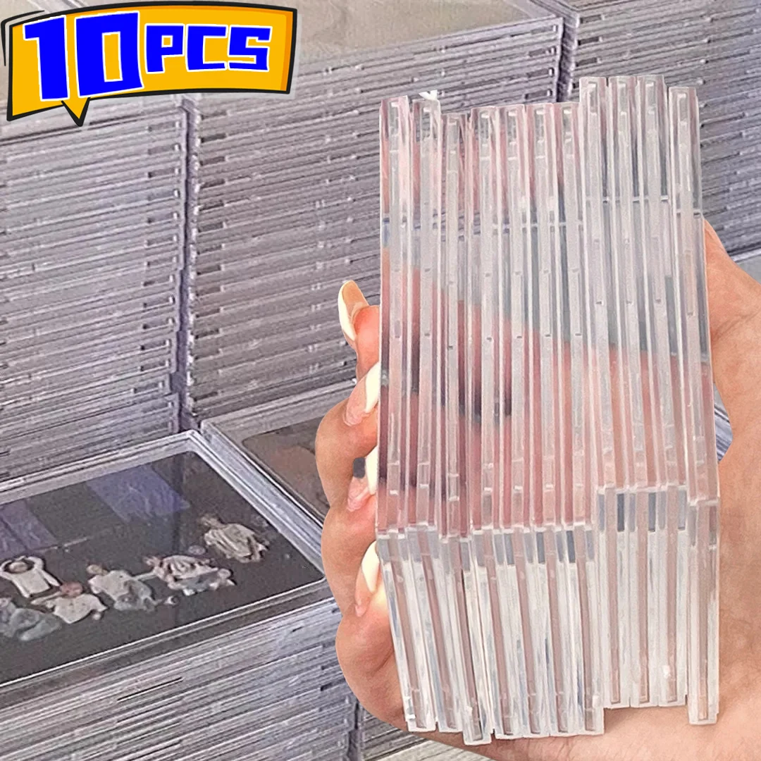 Gaming Card Holder - Przezroczysty akrylowy uchwyt na karty, zatrzaskiwany,