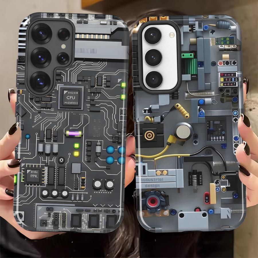 Gaming Console In Phone - Fioletowe etui na telefon w stylu