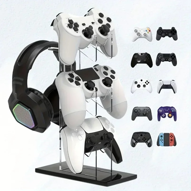Stojak na gamepady, 3-poziomow – Gaming Console Headset recenzja i cena