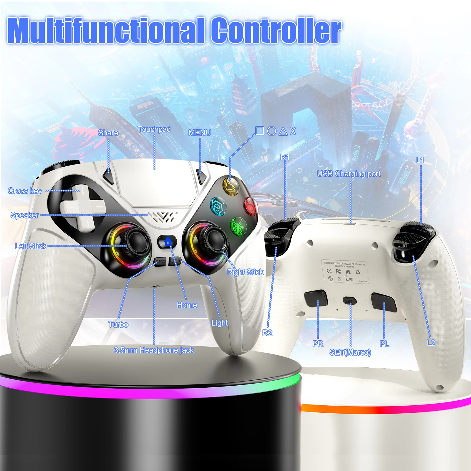 Bezprzewodowy kontroler gamepa – Gaming Console Bluetooth recenzja i cena