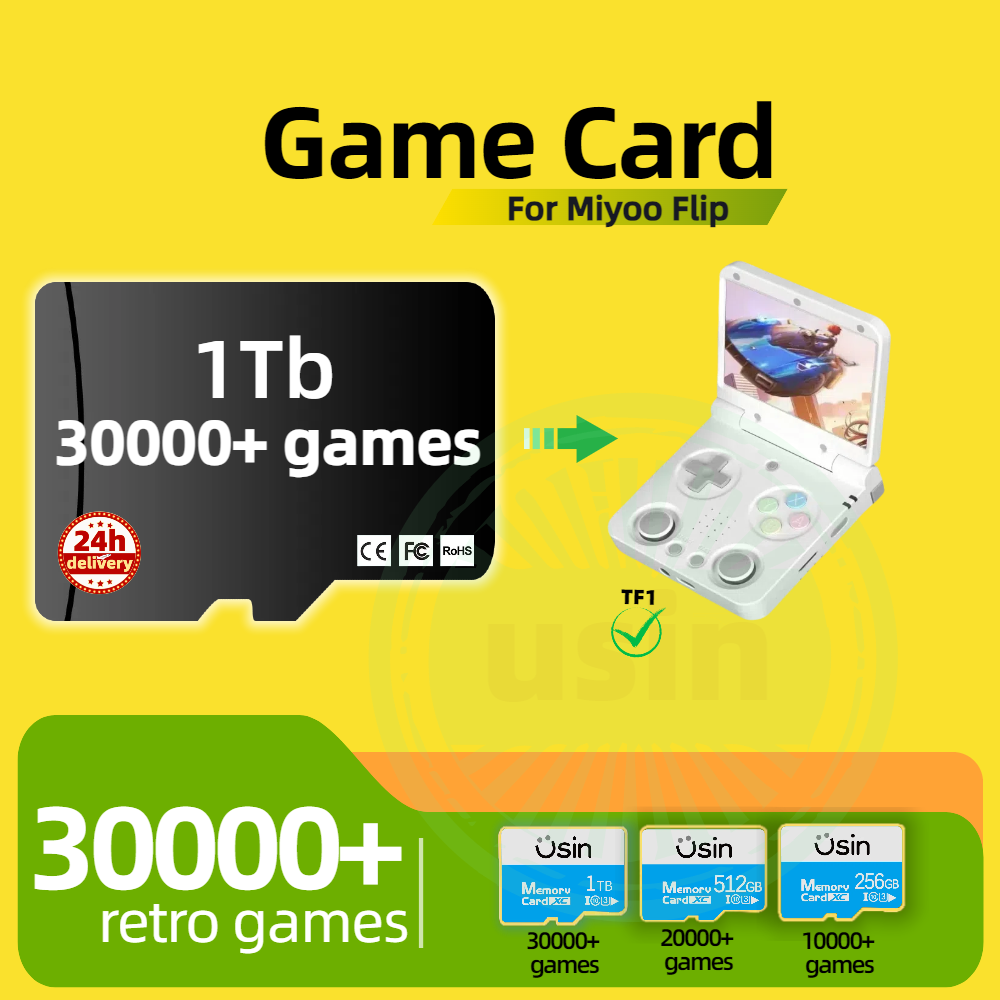 Karta do gry Miyoo Flip 30000+ – Gaming Console Cartoon recenzja i cena