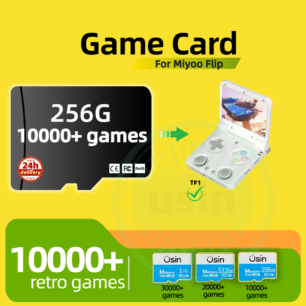 Karta do gry Miyoo Flip 30000+ – Gaming Console Cartoon recenzja i cena