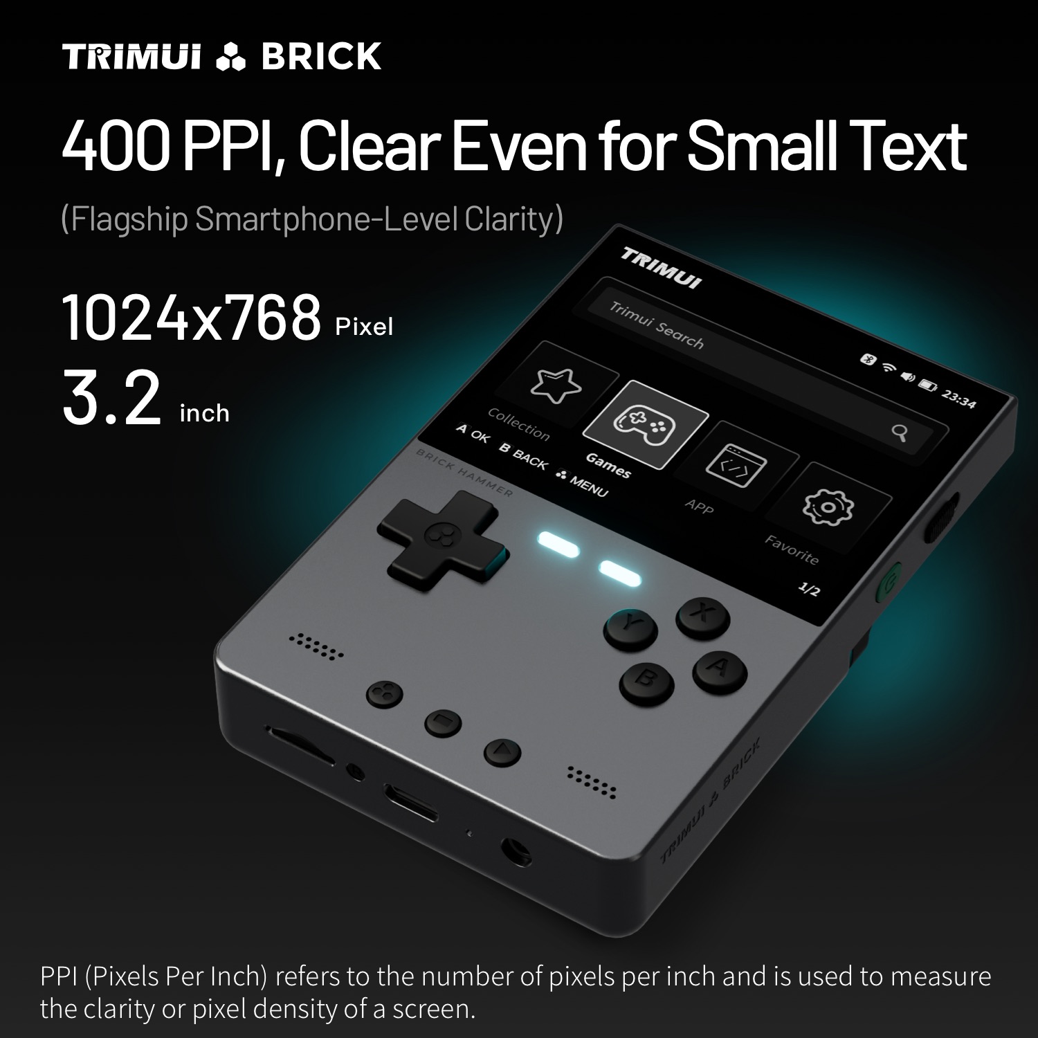 TRIMUI BRICK HAMMER Retro Kons – Gaming Console Phone recenzja i cena