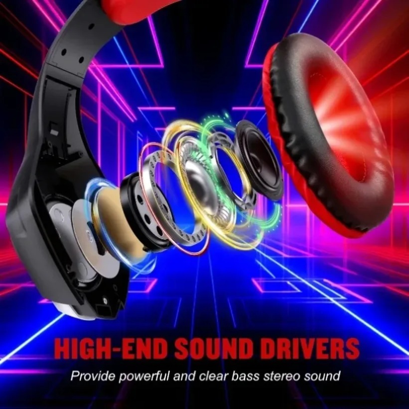Słuchawki gamingowe LED z mikr – Gaming Console Headset recenzja i cena