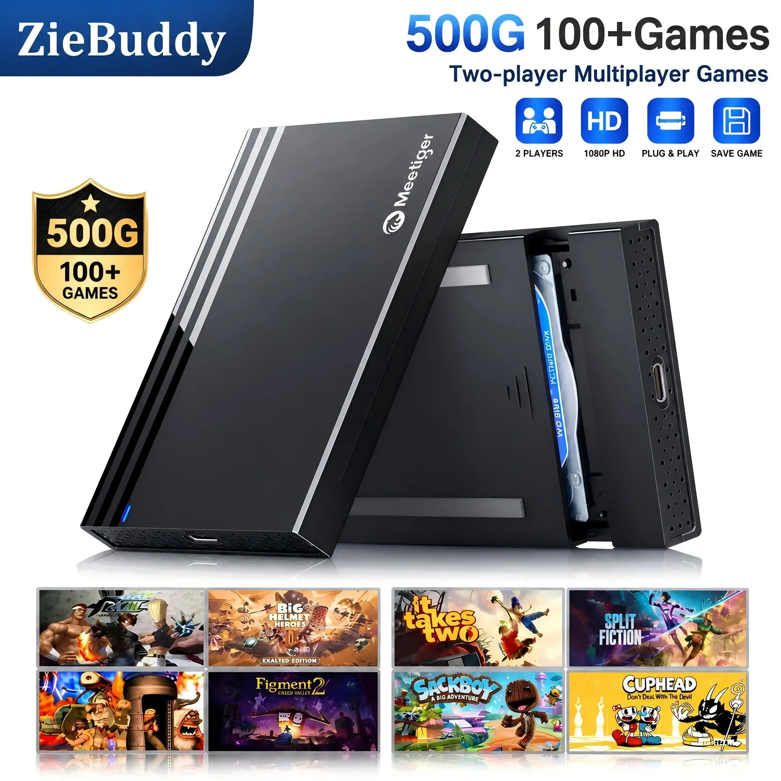 Konsola do gier ZieBuddy 500GB – Gaming Console Windows recenzja i cena