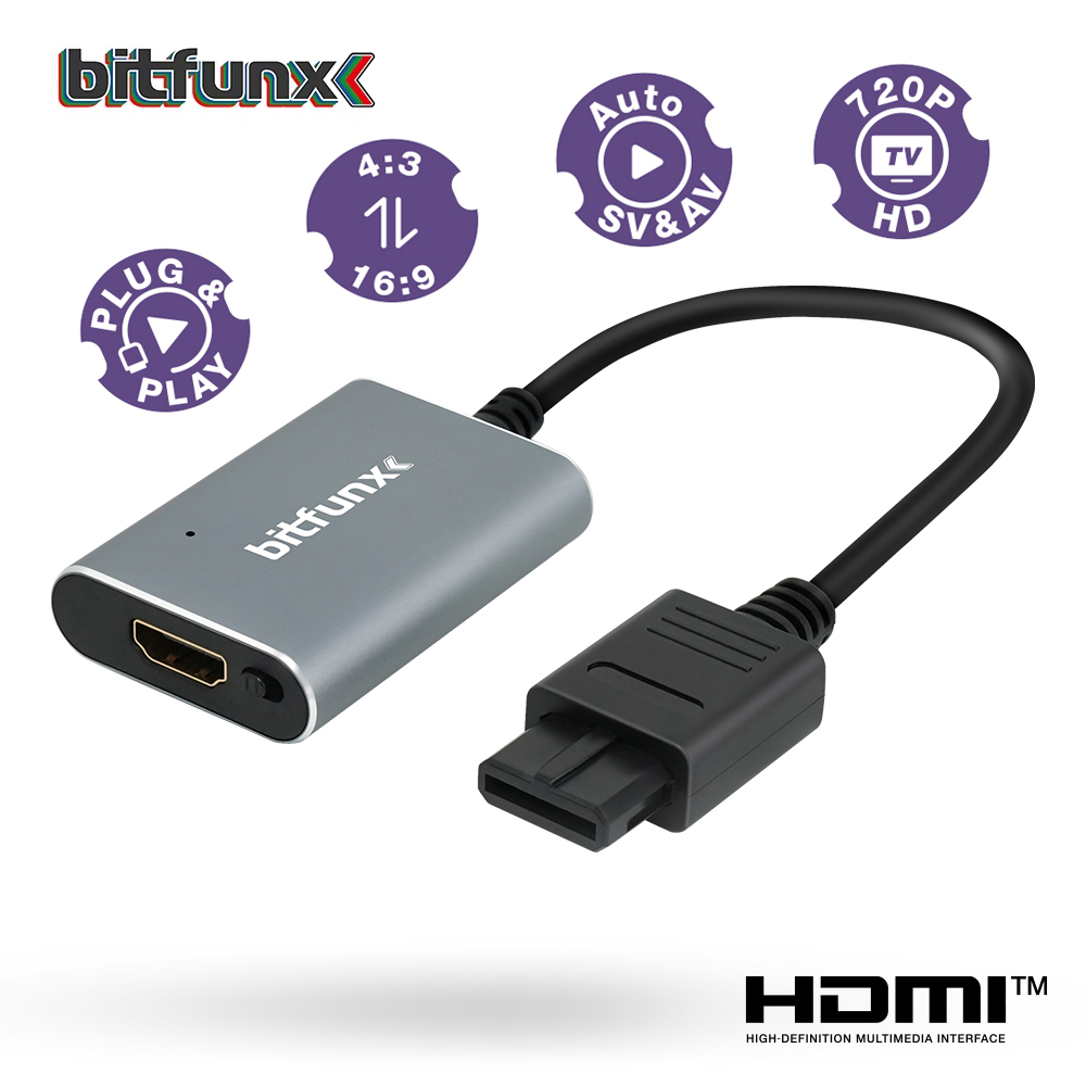 Bitfunx 720P HDMI ™   Adapter  – Gaming Console Nintendo recenzja i cena
